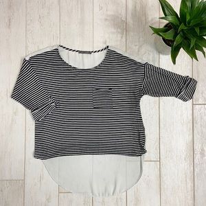 Suzy Shier Striped Blouse